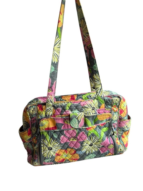 Vera Bradley Handbags - Vera Bradley baby bag in jazzy blooms retired print. Large Shoulder tote bag